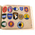 Original U.S. WWII Era U.S. Army Embroidered Insignia Album with 290 Patches Total in Original Box with Shoulder Patch Insignia Booklet - 11 ½ x 15 ½” Original Items
