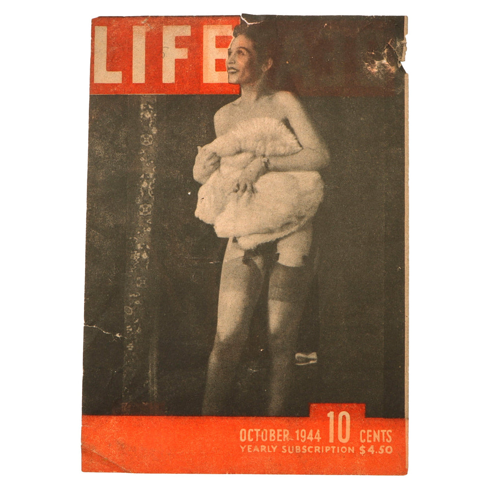 Original German WWII Life and Death Magazine Propaganda Leaflet Dropped on American Soldiers - Rare Original Items