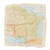 Original U.S. WWII Airborne "Zones of France" D-Day Silk Map - Dated March 1944 - WEA Western European Area - 22 ½” x 24” Original Items