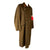Original German WWII Organisation Todt OT-Obertruppführer NCO Earth Brown Wool Greatcoat with Armband Original Items