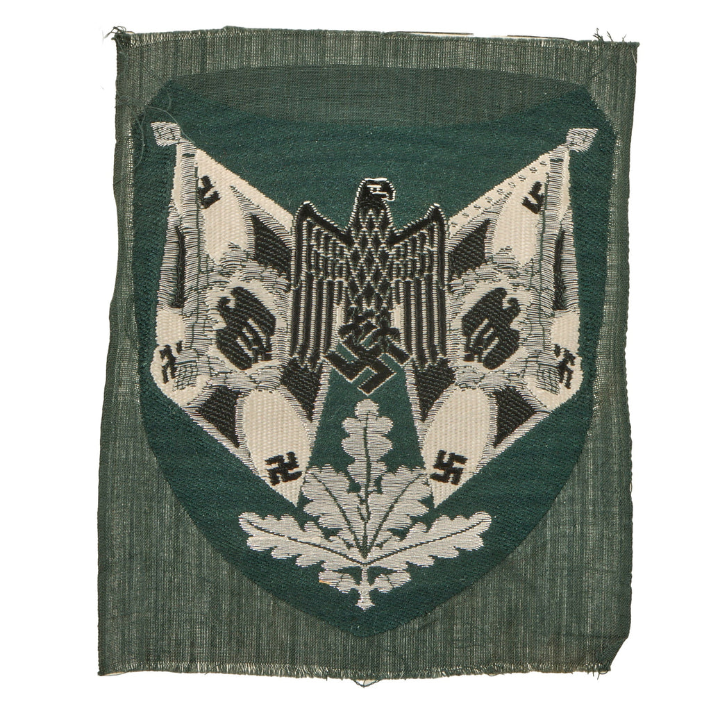 Original German WWII Heer Army Infantry Standard Bearer BeVO Embroidered Sleeve Patch - Unissued Original Items