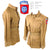 Original U.S. WWII Attributed 82nd Airborne Division M1942 Paratrooper Jump Jacket without Reinforcements with Replaced Zipper & Replica Belt - Clifford H. Clemmons Original Items