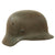 Original German WWII Luftwaffe Single Decal M40 Helmet with Relic Size 56 Liner - Stamped ET64 Original Items