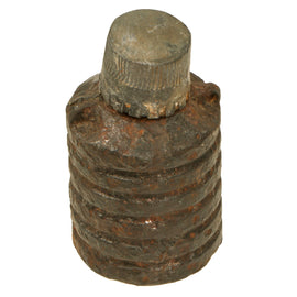 Original Imperial Japanese Inert Type 23 Fragmentation Grenade with Original Fuze Cover - Very Rare