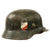 Original German WWII Heer Army M35 Double Decal Helmet with 1938 Dated 57cm Liner & Replaced Chinstrap - Stamped Q64 Original Items