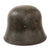 Original German WWII M18 Transitional Heer Army Double Decal Helmet with 58cm Liner and Chinstrap - Stamped ET66 Original Items