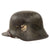 Original German WWII M18 Transitional Heer Army Double Decal Helmet with 58cm Liner and Chinstrap - Stamped ET66 Original Items