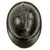 Original Belgian WWII Model 1931 Adrian Helmet with Belgian Lion Badge & Liner - Black Repaint Original Items