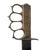 Original U.S. WWI / WWII M1918 Mark I Modified Trench Knife with M1913 Patton Saber Blade by L. F. & C. with Custom Leather Scabbard Original Items