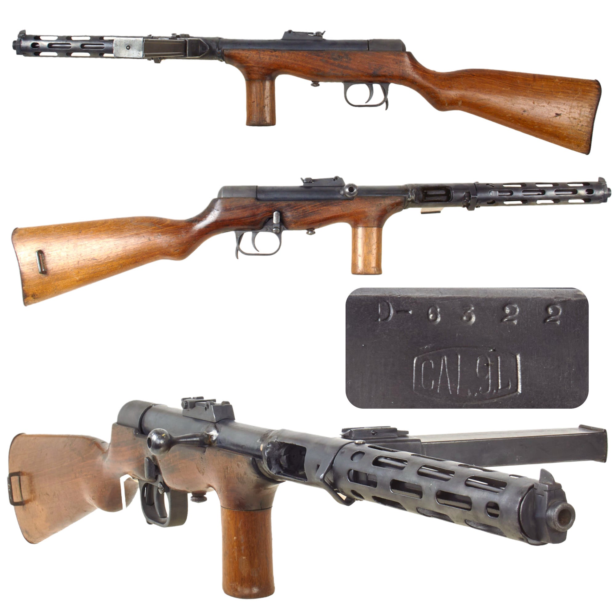 Original German Pre-WWII ERMA EMP Display Sub Machine Gun with Magazine