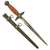 Original WWII German 2nd Model Luftwaffe Dagger with Scabbard - Unmarked Nickel Plated Blade Original Items