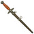 Original WWII German 2nd Model Luftwaffe Dagger with Scabbard - Unmarked Nickel Plated Blade Original Items