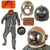 Original U.S. 1950s Navy High Altitude Full Pressure MK IV MOD. 2 Flight Helmet & Mark IV Mod 3 Pressure Suit with Helmet Transit Case - NASA Mercury Program Original Items