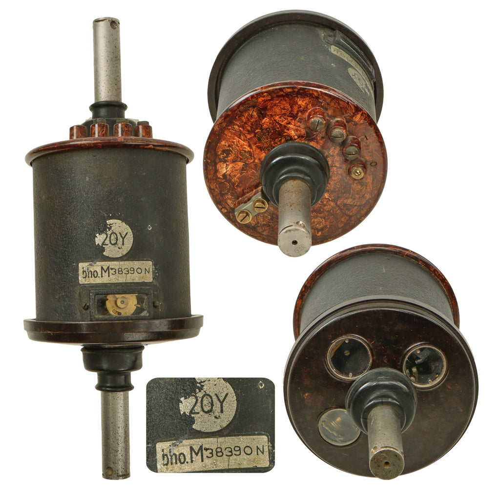 Original German WWII Kriegsmarine Naval Mine Arming Mechanism with Bakelite Housing - Used in Mark I Magnetic Mine - Inert Original Items