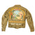 Original U.S. Post-WWII Okinawa “The Island That God Forgot” Painted Female M41 Jacket with Girls, Tiger, & Dragon - Clarence Betty, 8102nd Service Detachment - Dated 1949-1950 Original Items