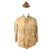 Original U.S. WWII Airborne Troop Carrier M1942 Paratrooper M42 Jump Jacket without Reinforcements with Flag Patch & Replaced Zipper and French-Made Pants with Garrison Cap Original Items
