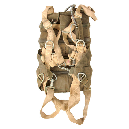 Original U.S. WWII USAAF Pilot Type B-9 Parachute by Pioneer Parachute Company Reissued for Post War Use Original Items