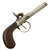 Original Victorian Era Belgian Double Barreled Percussion Pistol - Circa 1840 Original Items