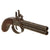 Original Victorian Era German Over and Under Double Barrel .43 Caliber Percussion Pocket Pistol, No. 29, Circa Mid-19th Century with Later German Proof Marks