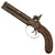 Original Victorian Era German Over and Under Double Barrel .43 Caliber Percussion Pocket Pistol, No. 29, Circa Mid-19th Century with Later German Proof Marks