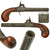 Original Belgian Percussion Boxlock Vest Pistol Serial 1259 with Turn Off Barrel and Fold Out Trigger - Circa 1845 Original Items