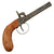 Original German Single Shot Percussion Pocket Pistol with Bag Grip, German Proof Marks and Matching Serial No. 154, Circa 1870
