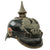 Original Imperial German WWI Prussian Unit-Marked EM/NCO Infantry M1915 Pickelhaube Spiked Helmet Depot-Dated 1918 with Reproduction Chinstrap Original Items