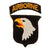 Original U.S. WWII 101st Airborne Division Type 4 Patch with Rocker Original Items