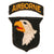 Original U.S. WWII 101st Airborne Division Type 4 Patch with Rocker Original Items