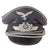 Original German WWII Luftwaffe Officer Schirmmütze Visor Cap with Embroidered Bullion Insignia in 55cm - Erel Marked 1944 Dated Sweatband Original Items