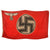 Original German WWII NSDAP Reichsdienstflagge State Service Printed Wool Flag, 46" x 82" Original Items
