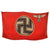 Original German WWII NSDAP Reichsdienstflagge State Service Printed Wool Flag, 46" x 82" Original Items