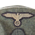 Original German WWII Waffen-SS Officer Field Gray M43 Field Cap with Removed Totenkopf Skull Insignia, Size 57cm Original Items