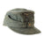 Original German WWII Waffen-SS Officer Field Gray M43 Field Cap with Removed Totenkopf Skull Insignia, Size 57cm Original Items