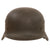Original German WWII Heer M40 Steel Helmet in Named USGI Bring Back Box with 1943 Dated 58cm Liner and Chinstrap, Stamped Q66