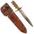Original U.S. WWII Theater-Made Fighting Knife with German SA Dagger Blade by Rare Maker Carl Heidelberg & 1918 Mark I Trench Knife Handle in Custom Sheath Original Items