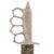 Original U.S. WWII Aluminum Handle Knuckle Knife with M1918 Style Handle & Intricate Custom Sheath Original Items