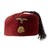 Original German WWII 13th Waffen Mountain Division SS “Handschar” Maroon Dress Fez with Insignia, Tassel, and Sweatband Original Items