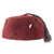 Original German WWII 13th Waffen Mountain Division SS “Handschar” Maroon Dress Fez with Insignia, Tassel, and Sweatband Original Items