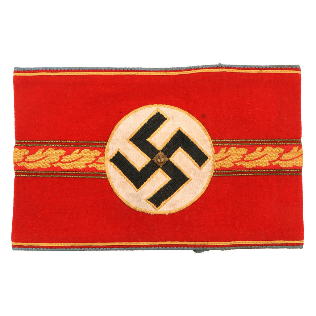 Original German WWII NSDAP Ortsgruppenleiter Armband with RZM Tag - Local Group Leader Original Items