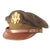 Original U.S. WWII USAAF Officer’s Crusher Visor Cap with AAF Officer’s Calling Card in Sweatband - Pilot Lt. Walter O. Franks, 68th Bomb Squadron, 44th Bomb Group, 35 Bombing Missions Original Items