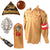 Original German WWII HJ National Youth District Süd Württemberg Tan Uniform Shirt with Armband and Whistle - Bann 40 Original Items
