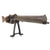 Original German WWI Maxim MG 08/15 Display Machine Gun Serial 8218 c by Spandau Arsenal with Steam Port Cover and Replica Bipod - dated 1918