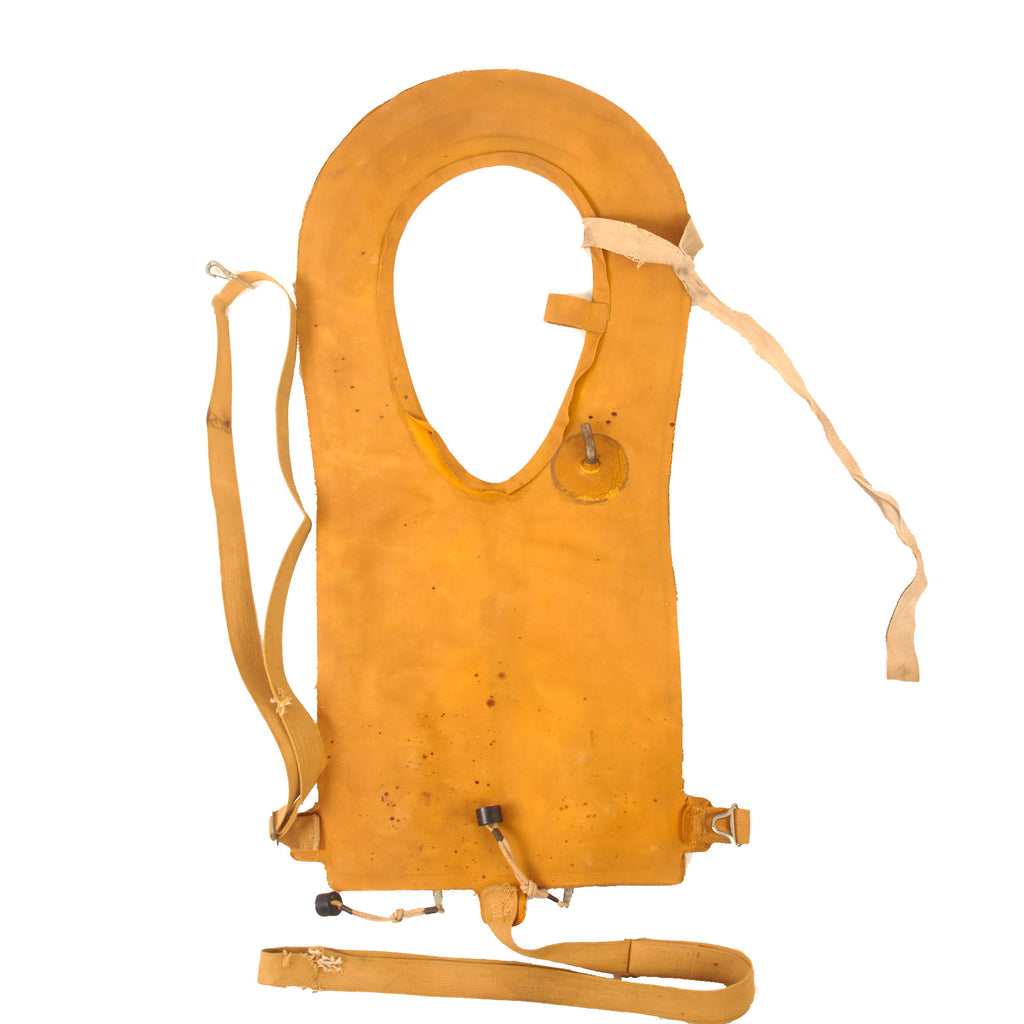 Original U.S. WWII Army Air Forces Mae West Pneumatic Life Vest by Goodyear Tire & Rubber Co. - Dated May 1943 Original Items