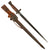 Original Dutch M1895 Mannlicher T-Back Rifle Bayonet by Hembrug with Leather Scabbard & Integral Frog Original Items