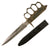 Original U.S. WWI Model 1918 French Made Mark I Trench Knife by AU LION with Reproduction Scabbard