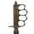 Original U.S. WWI Model 1918 French Made Mark I Trench Knife by AU LION with Reproduction Scabbard