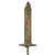 Original U.S. WWI Model 1918 French Made Mark I Trench Knife by AU LION with Reproduction Scabbard