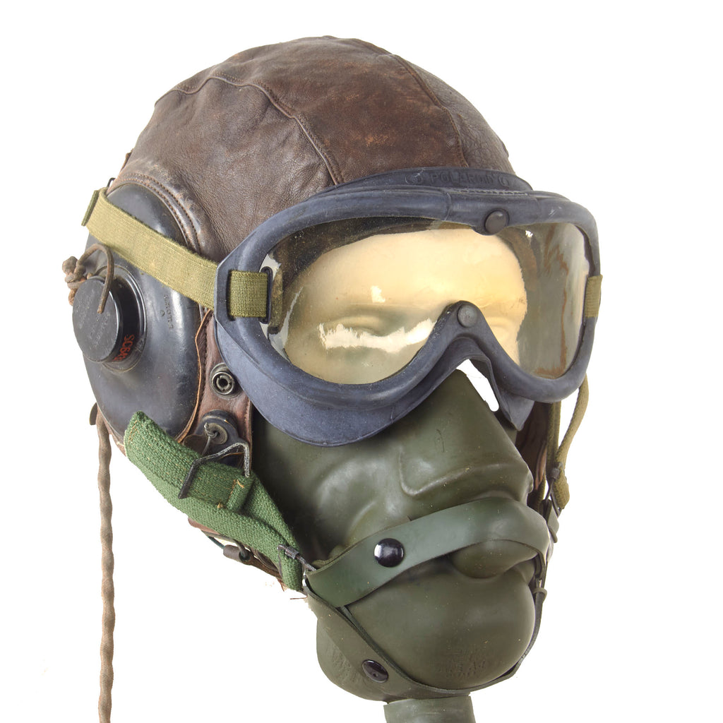 Original U.S. WWII Army Air Force Aviator Flight Helmet Set