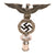 Original German WWII NSDAP First Pattern Plated Brass Flag Pole Finial with RZM M3/40 Marked Socket Original Items